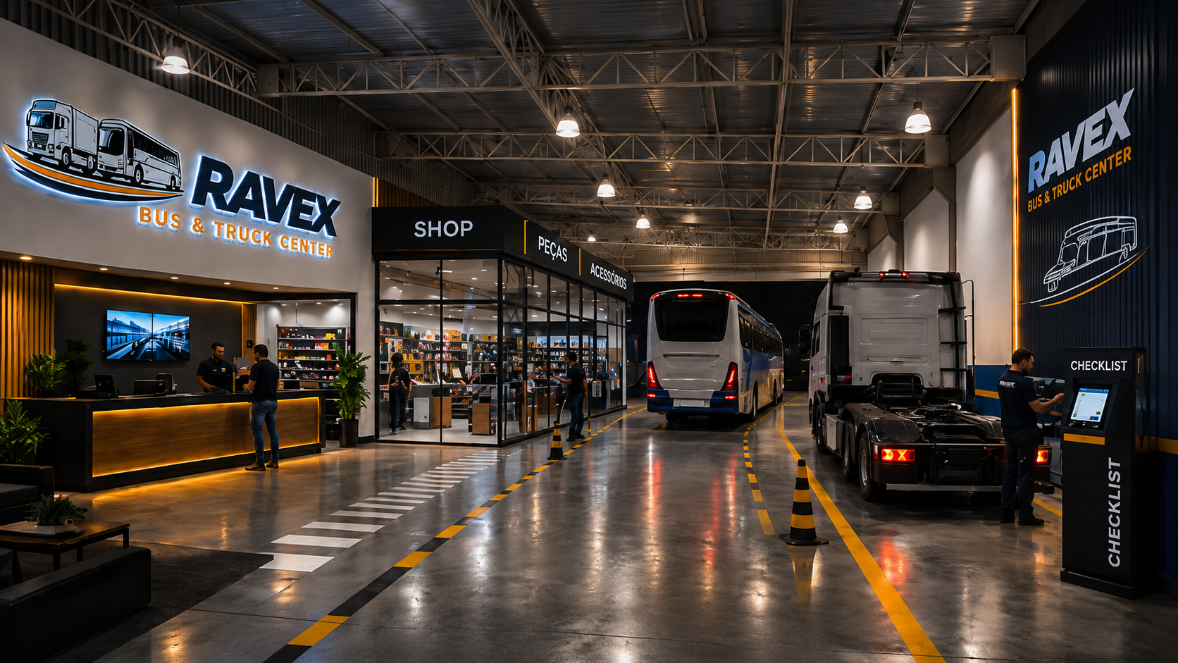 Estrutura Ravex Bus & Truck Center
